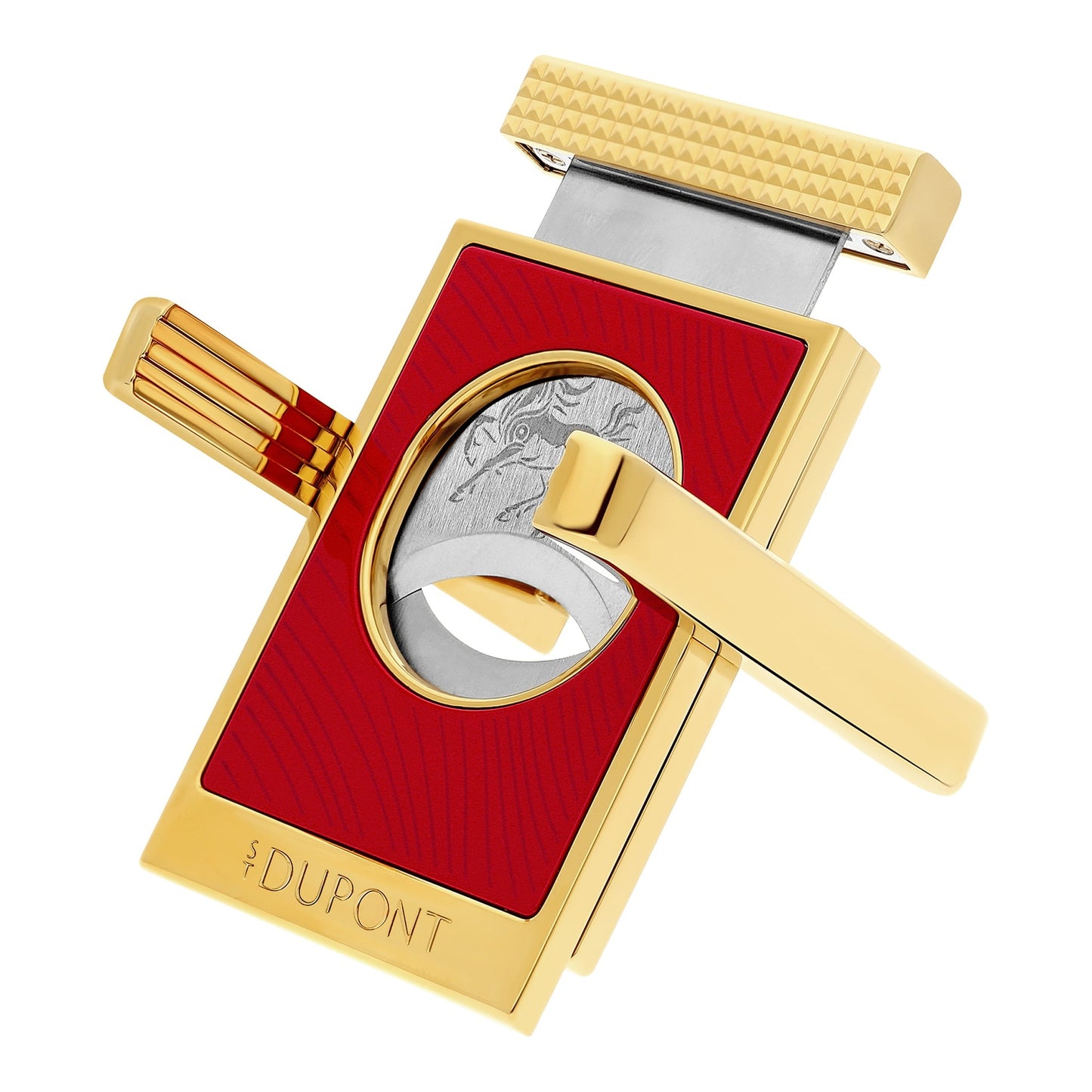 S.T. Dupont Chinese New Year Horse - Cigar Cutter And Stand — angle view