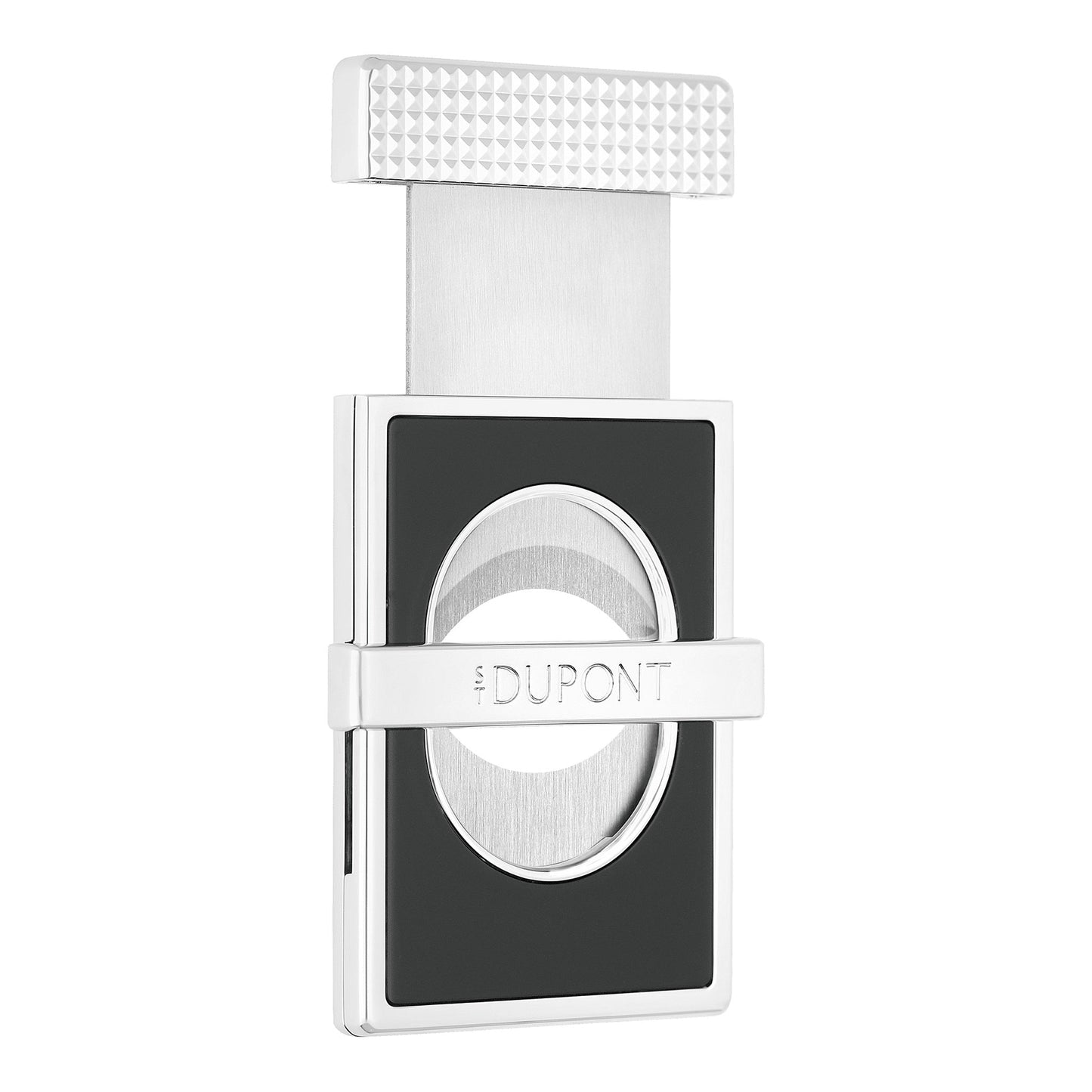 S.T. Dupont Cigar Cutter Perfect Cut Black/Chrome — angle view