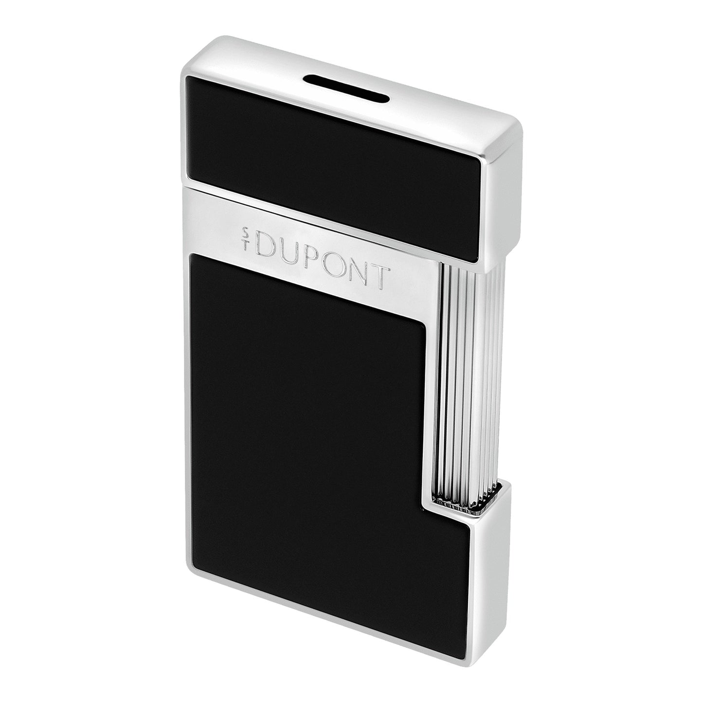 S.T. Dupont Slimmy - Laque Brillante Noire - Trim-Chrome — detail view