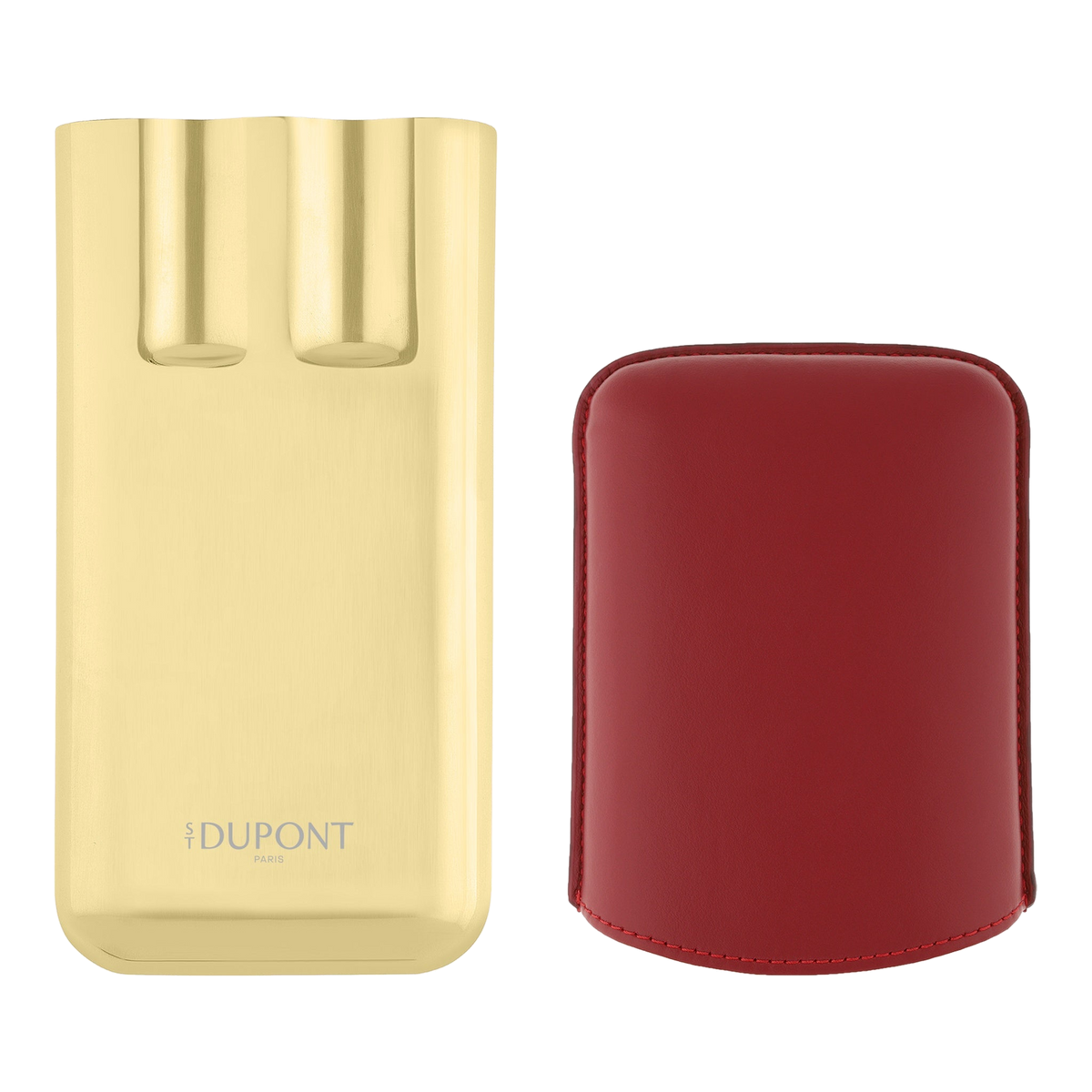 S.T. Dupont Romeo Y Julieta - étui à cigares triple rouge — vue de trois quarts