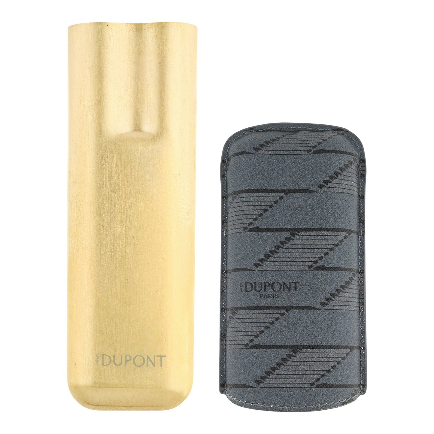 S.T. Dupont Cigar Case - Monogram 1872 Black — angle view