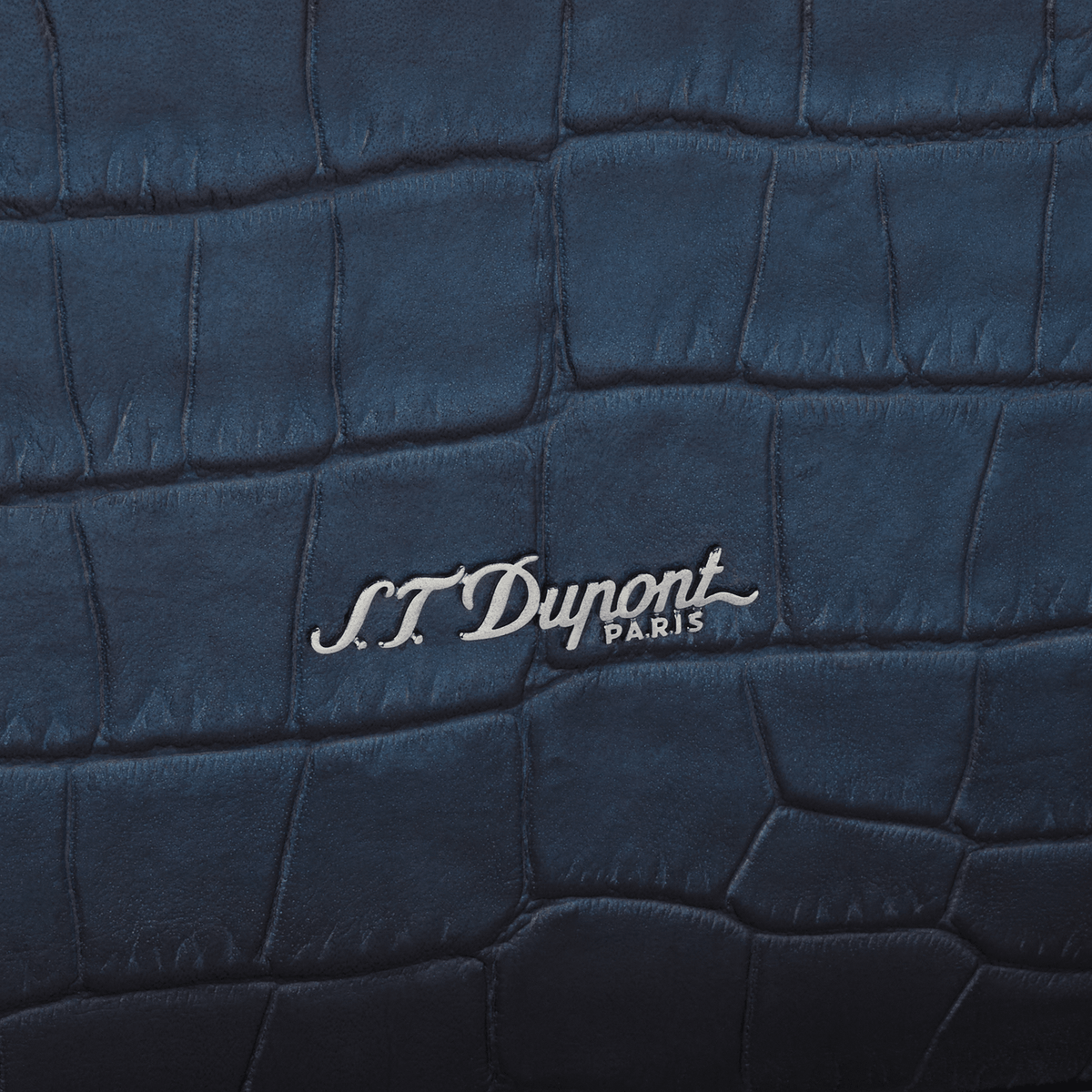 Porte-documents S.T. Dupont Le Grand Atelier bleu — vue de détail