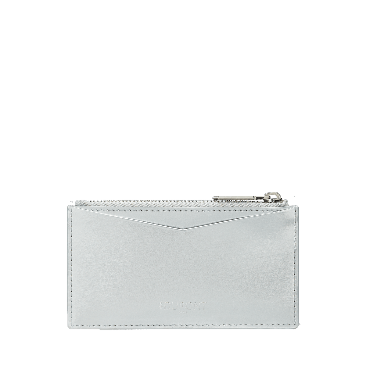 Porte-cartes S.T. Dupont zippé argent — autre vue
