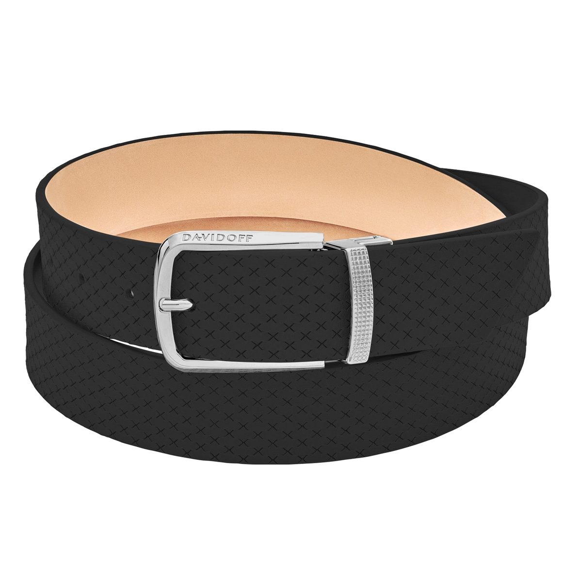 Ceinture DAVIDOFF PARIS clous de Paris noire
