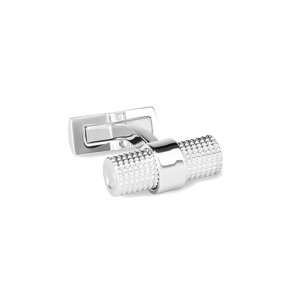 Boutons de manchette DAVIDOFF PARIS tonneau argent - paire