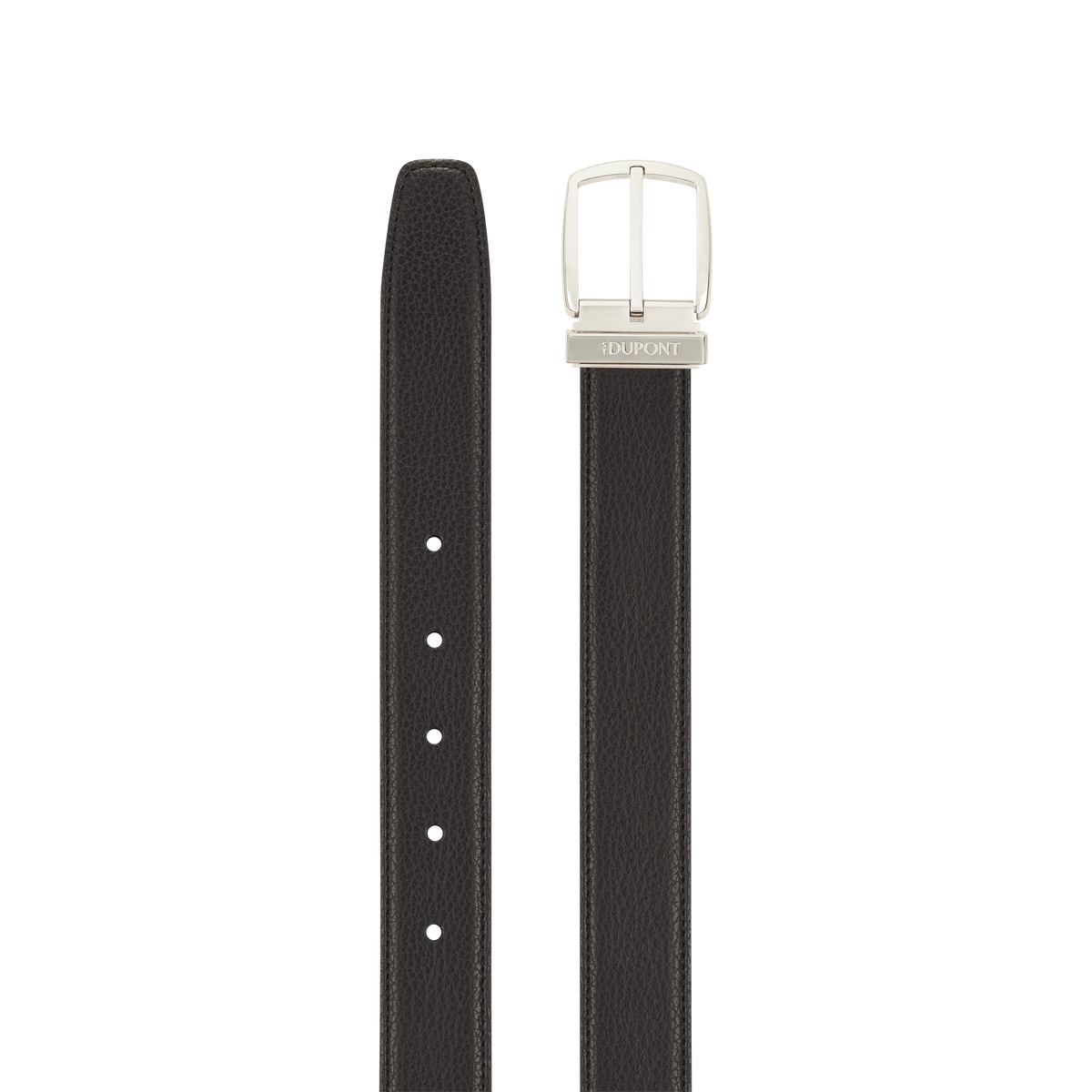 S.T. Dupont Belt Black Grained D Palladium — alternate view