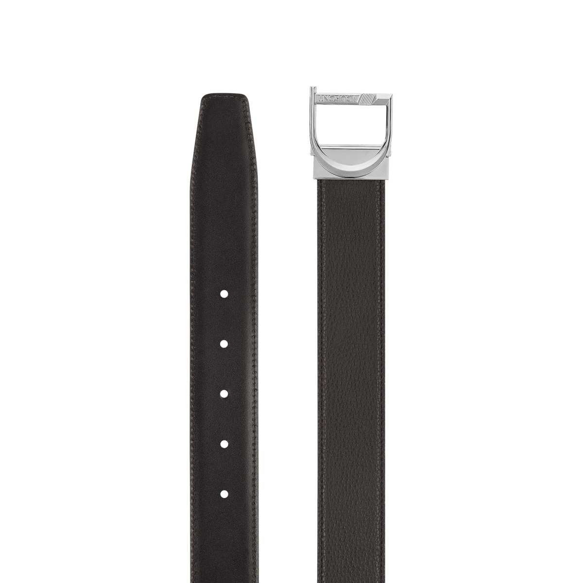 Ceinture S.T. Dupont 35Mm réversible noire grainée D palladium — autre vue