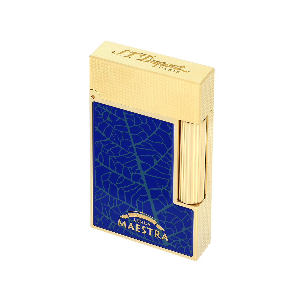 S.T. Dupont Partagas - Ligne 2 Lighter Blue Yellow Gold — view 5