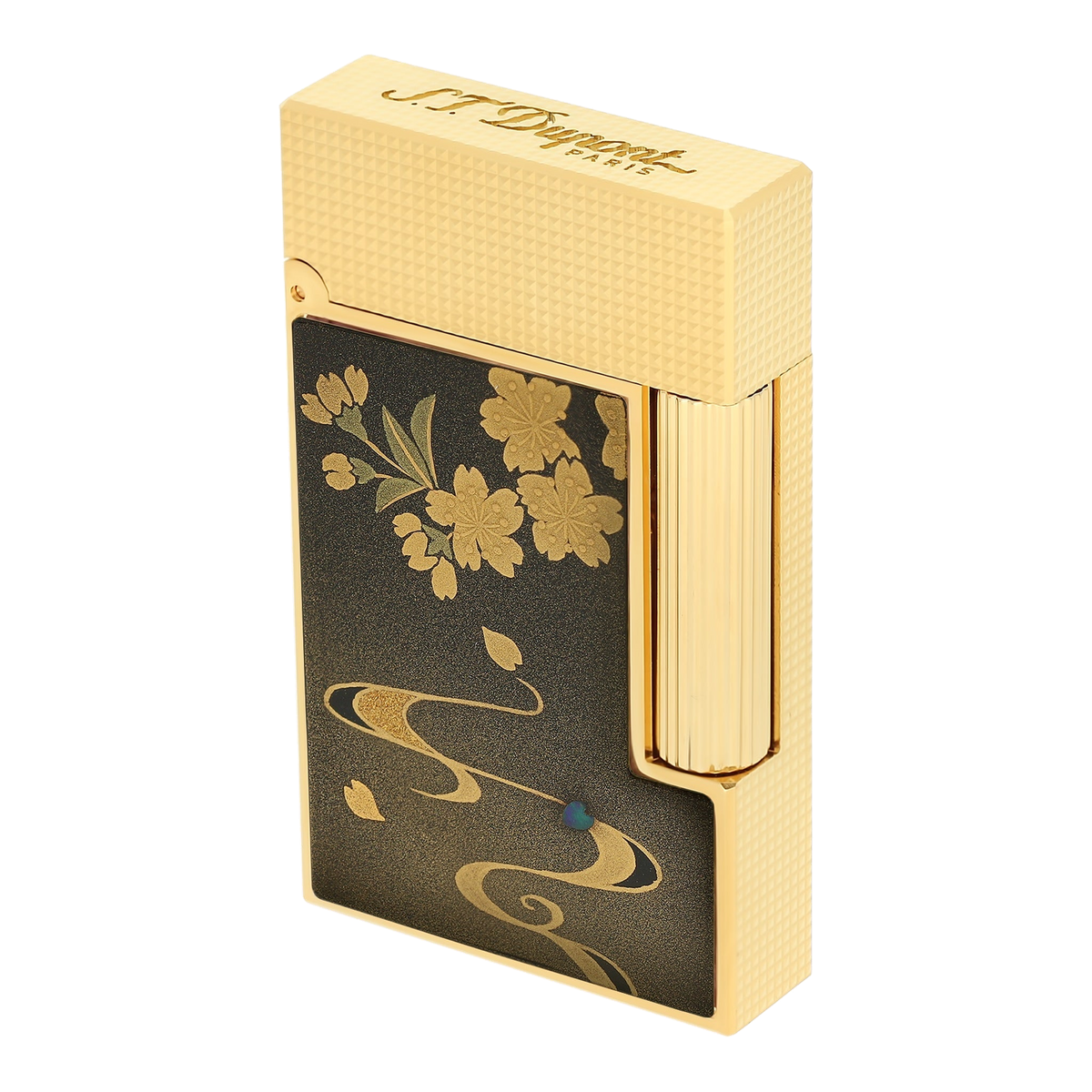 S.T. Dupont Ligne 2 - Lacquered Lighter Maki-E Brown Ryusui Shun — view 5