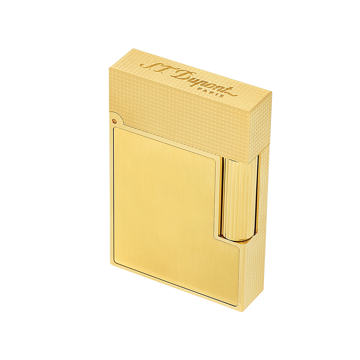 S.T. Dupont Ligne 2 Small - Lighter Brushed Yellow Gold — view 5