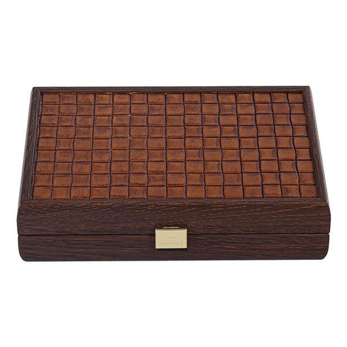 Manopoulos Dominoes In Leather Case – Knitted · Brown