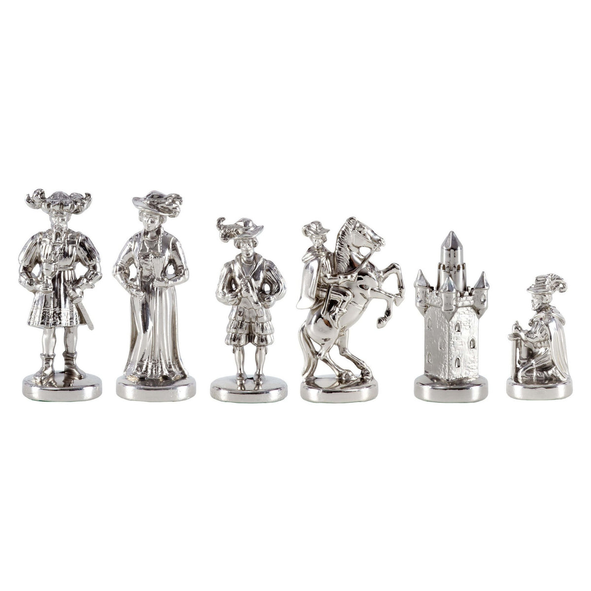 Manopoulos Medieval Knights Metal Chessmen (3)
