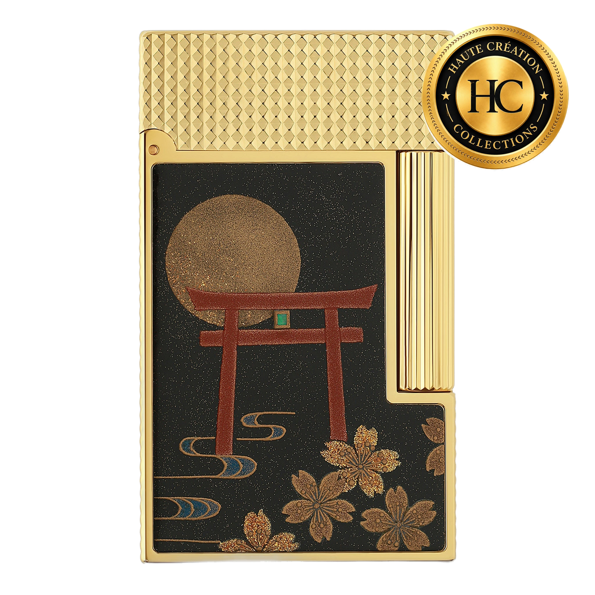 S.T. Dupont Ligne 2 Haute Création Maki-e Fugaku — laque décorée à la main, poudre d’or et nacre