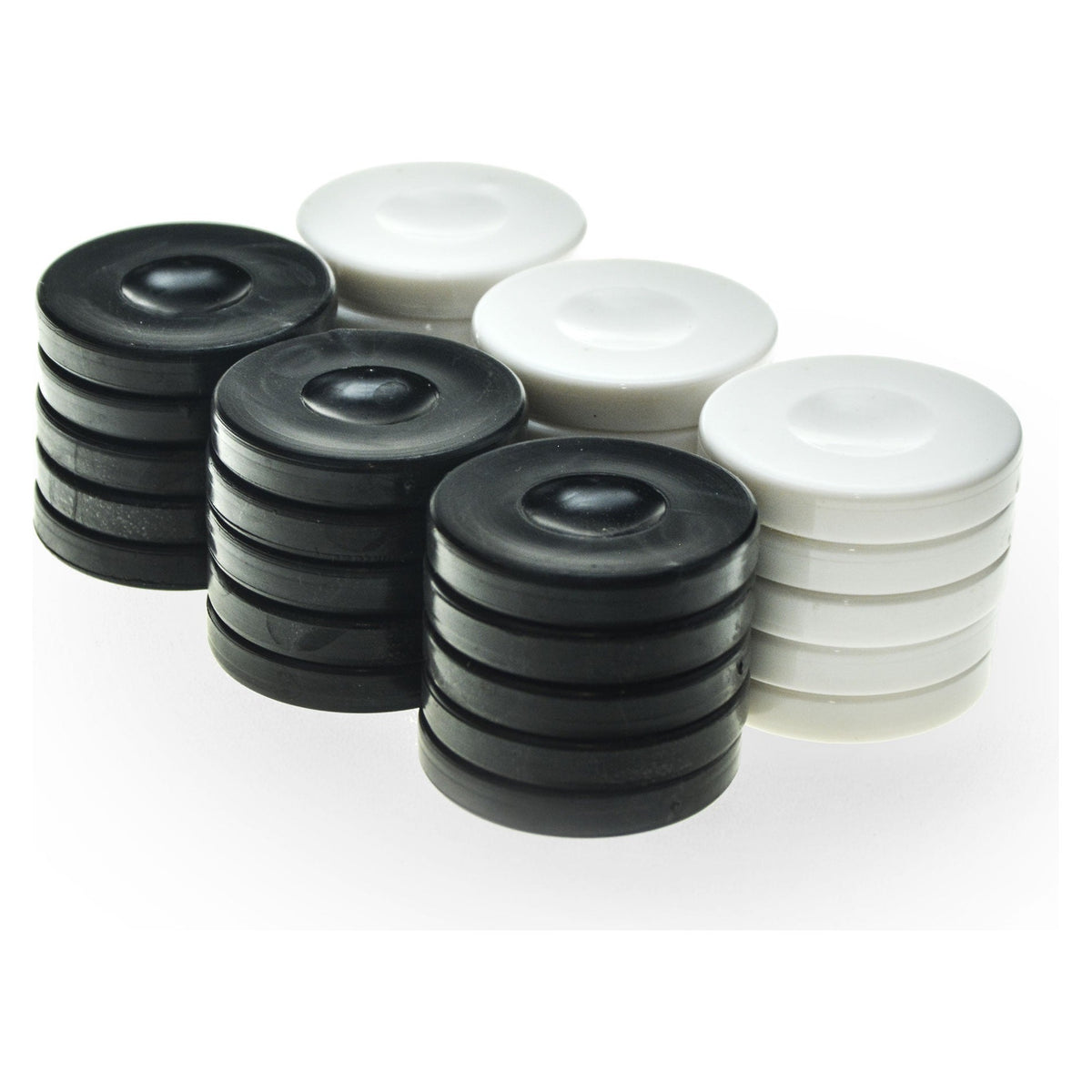 Manopoulos Plastic Backgammon Checkers – PP1BLA