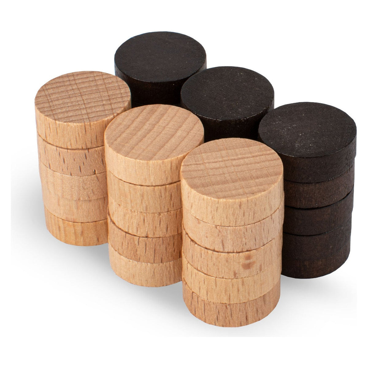 Manopoulos Wooden Backgammon Checkers – PX3