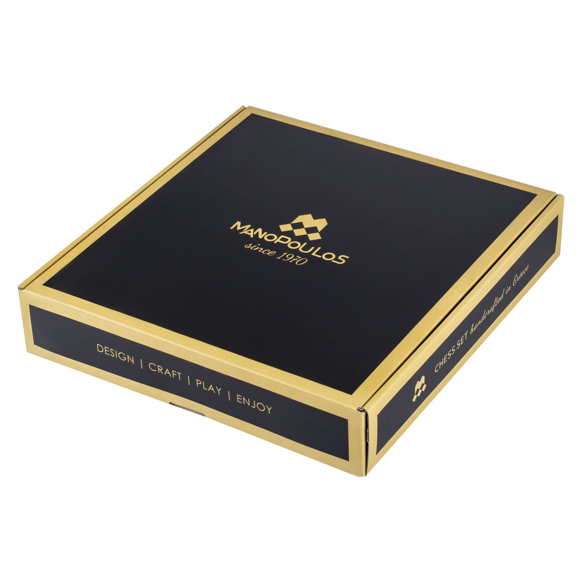Manopoulos Limited Edition Staunton Chess Set with Pearl Elements – Walnut Burl Board (16)