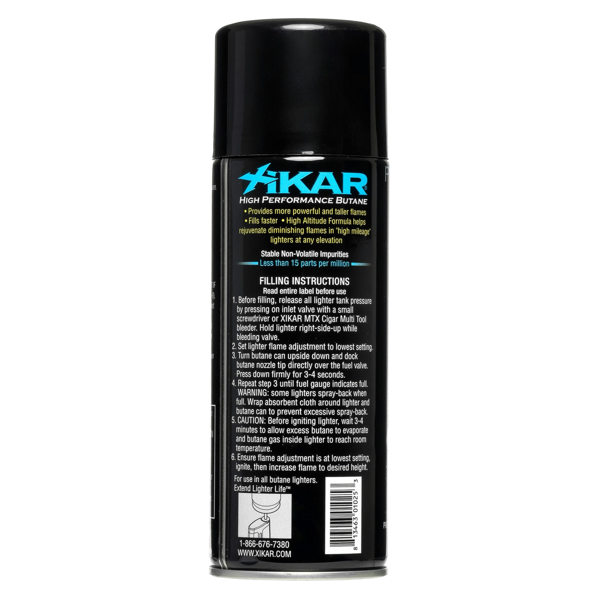 Xikar® High Performance Butane In 8.0 OZ & 2.7 OZ — alternate view