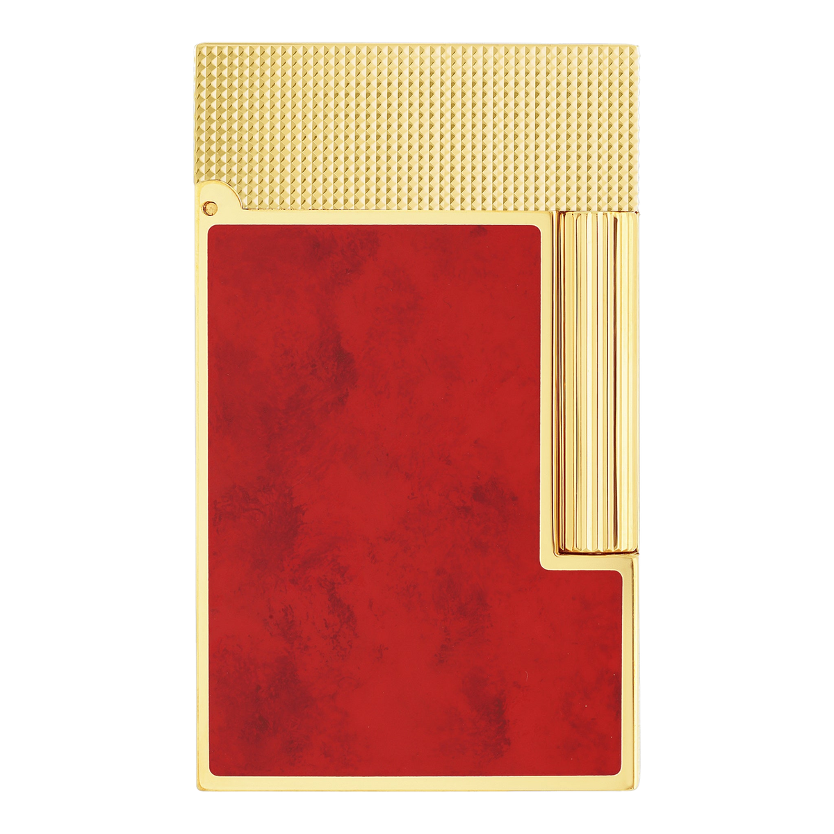 S.T. Dupont Ligne 2 Lighter — Cling Popote Red & Yellow Gold
