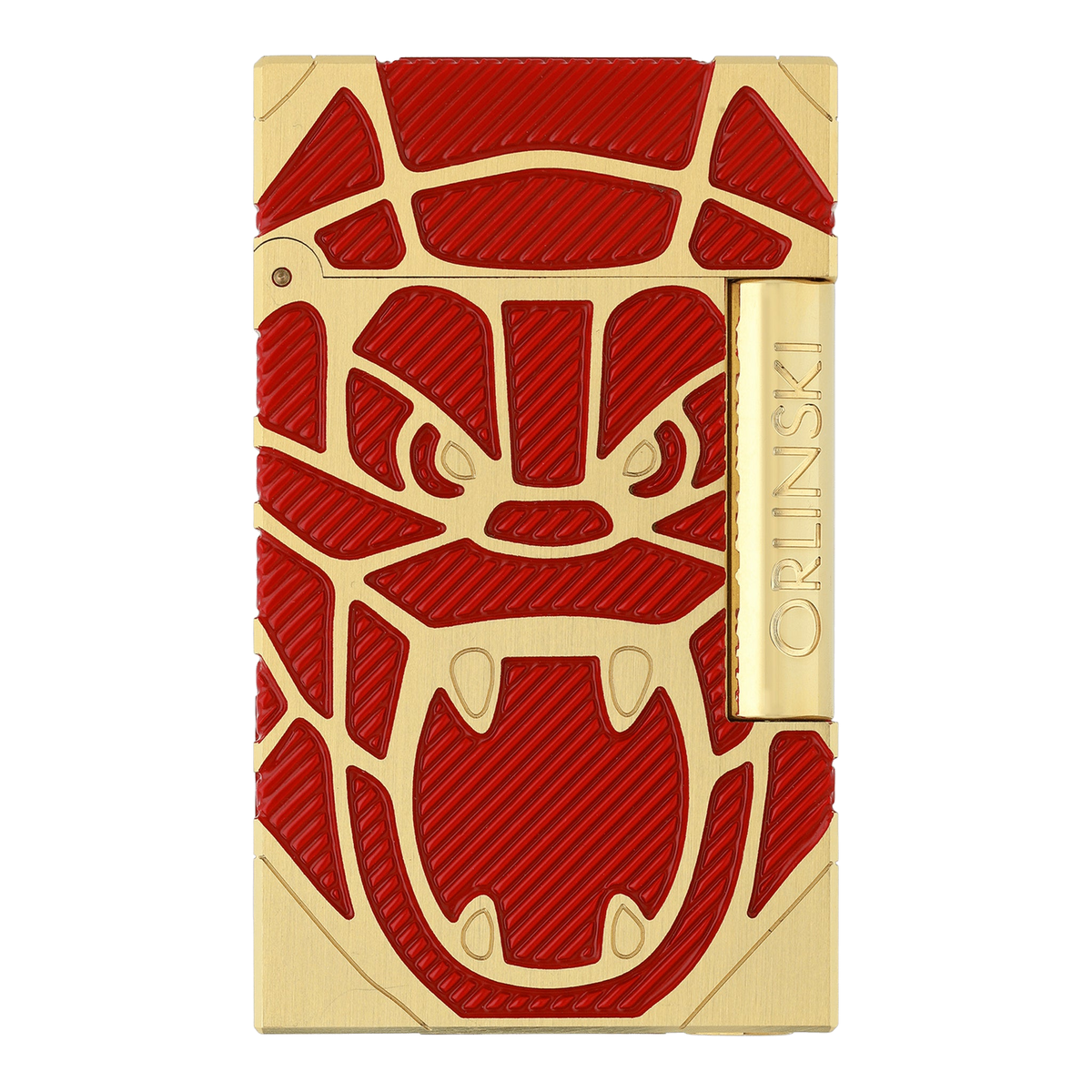 Briquet S.T. Dupont Ligne 2 — Orlinski rouge & or jaune