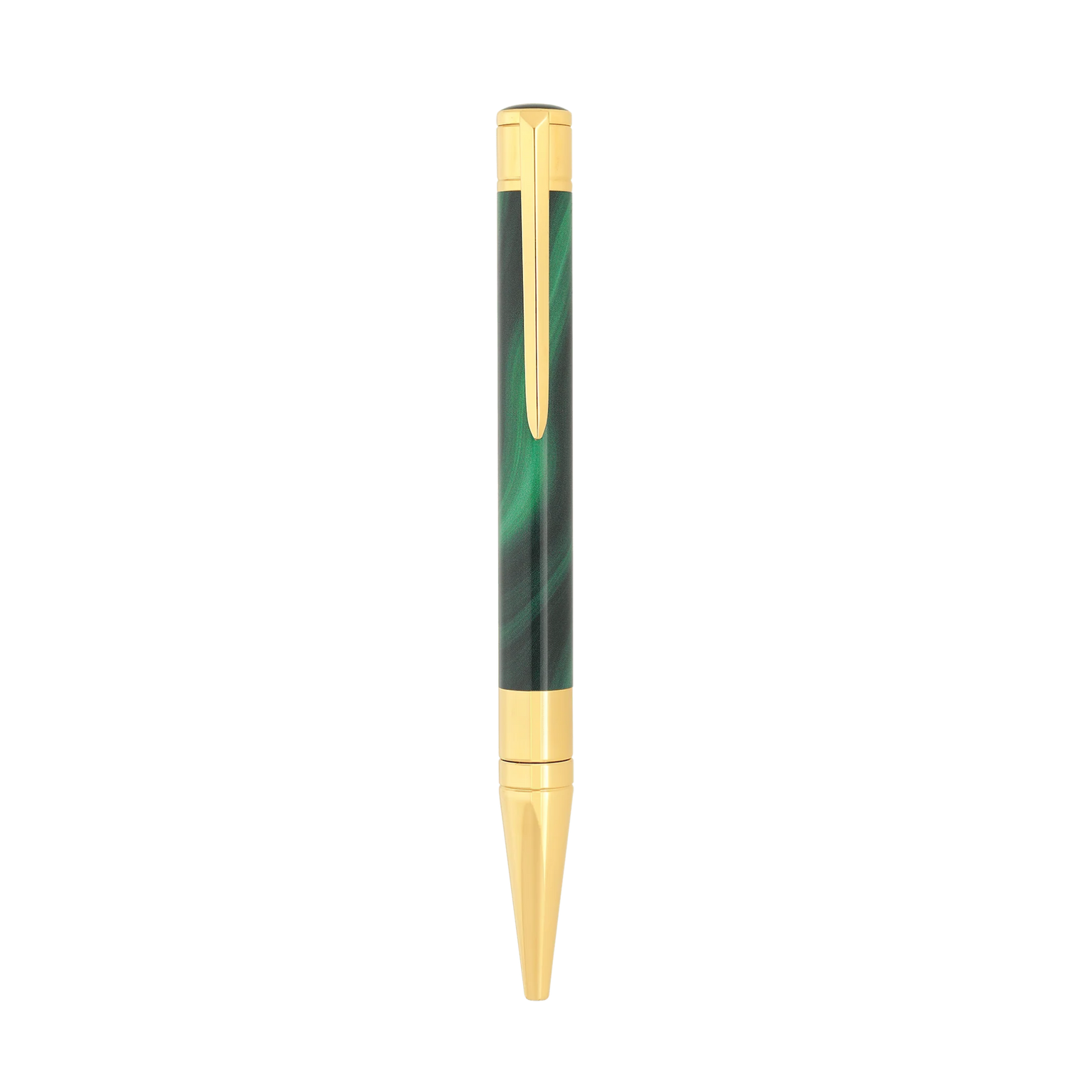 S.T. Dupont Initial ballpoint pen in geode green lacquer with golden finish