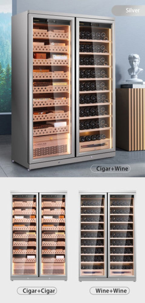 Stainless Steel Cigar Humidor Cabinet Series