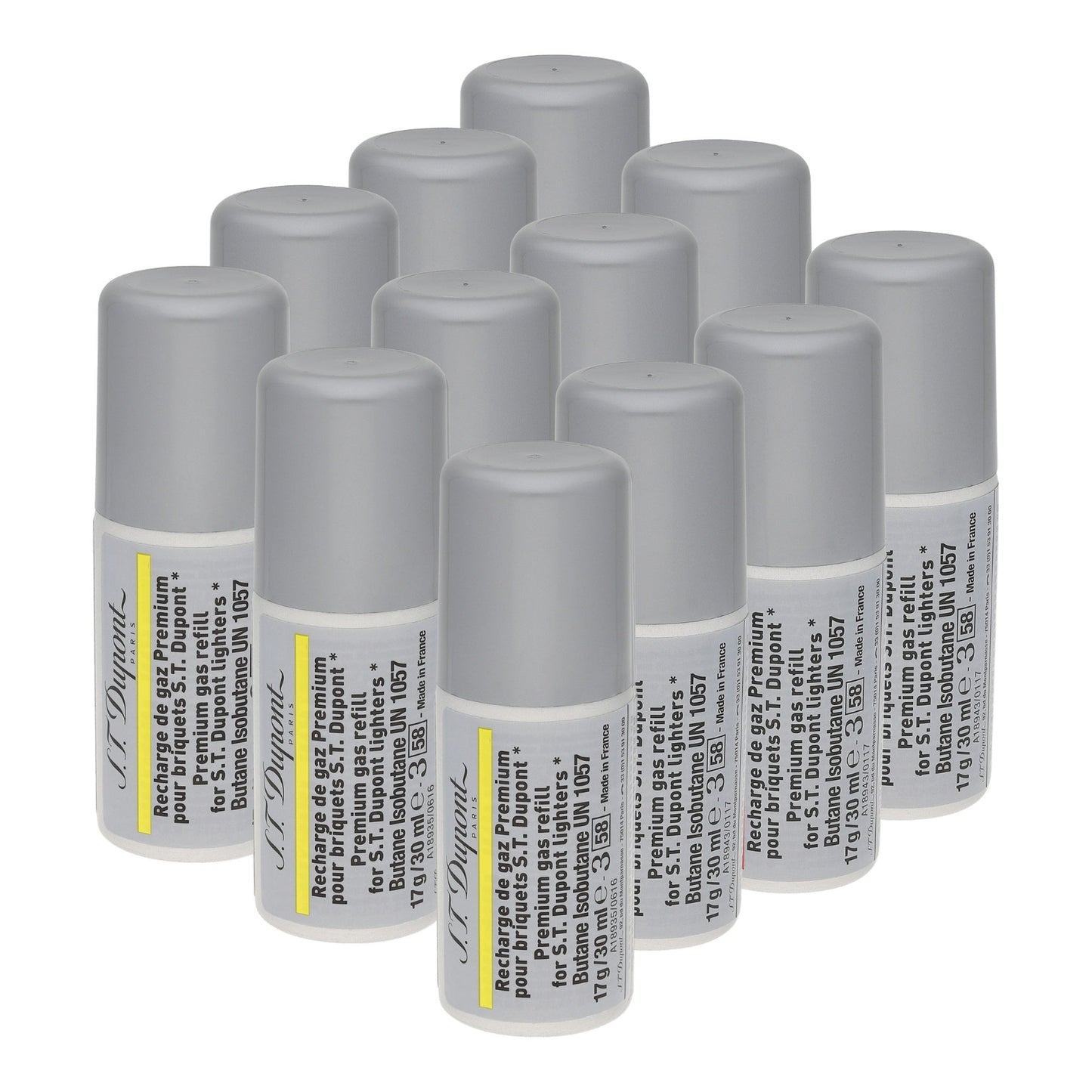 S.T. Dupont Butane Refill - Yellow — angle view