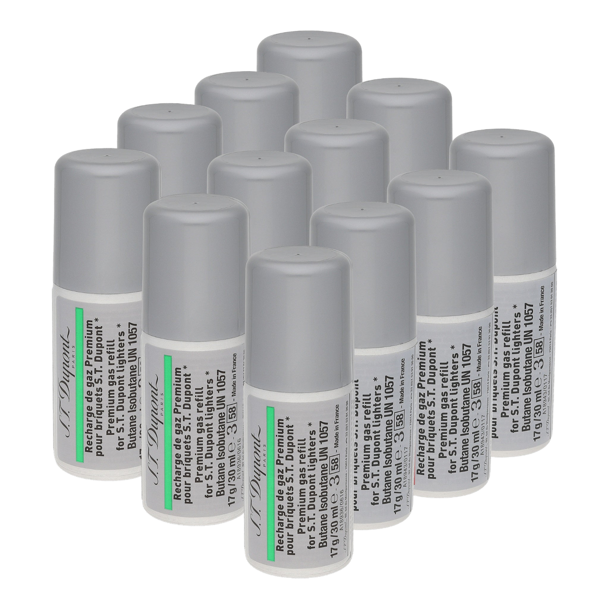 S.T. Dupont Butane Refill - Green — angle view