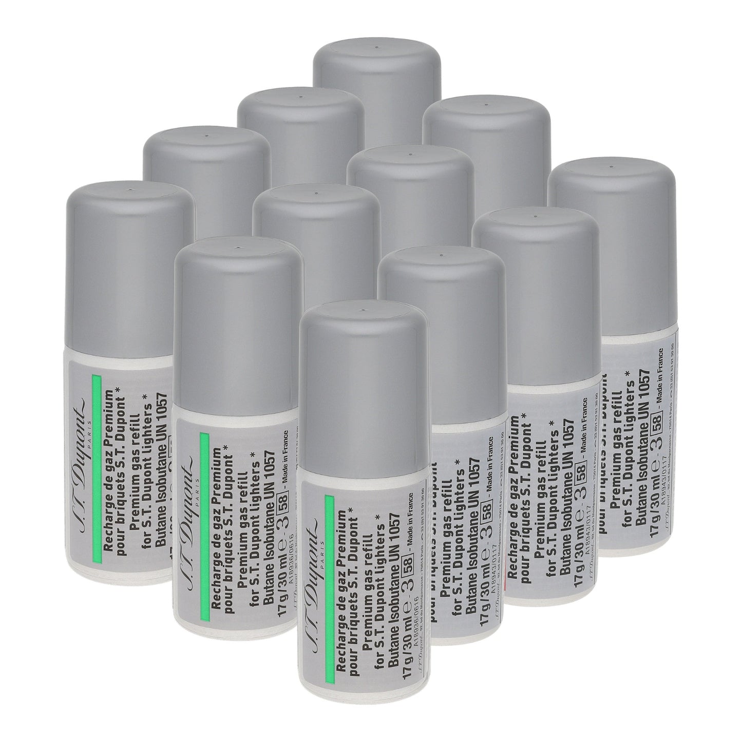 S.T. Dupont Butane Refill - Green — angle view
