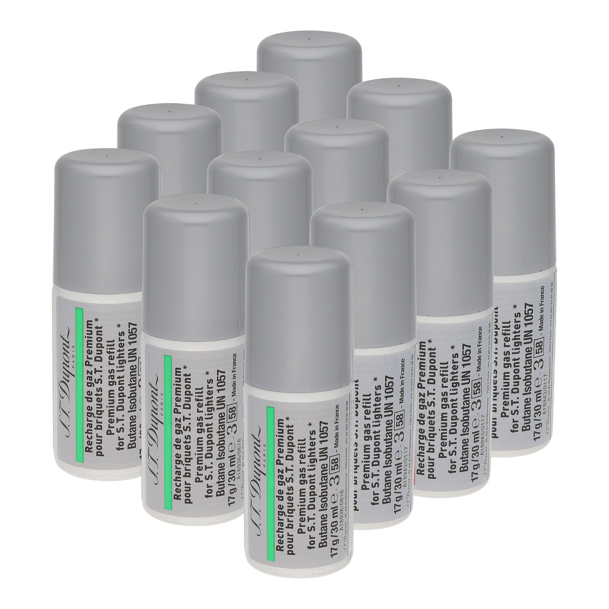 S.T. Dupont Butane Refill - Green — angle view