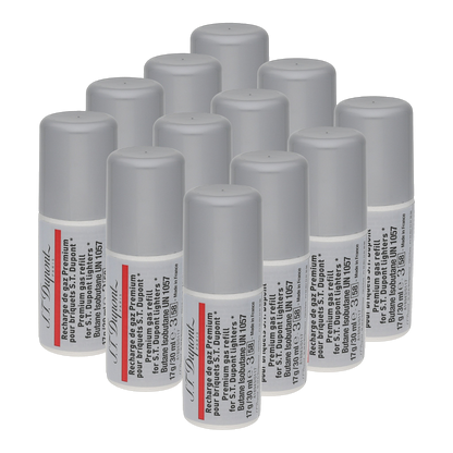 S.T. Dupont recharge de butane - rouge — vue de trois quarts
