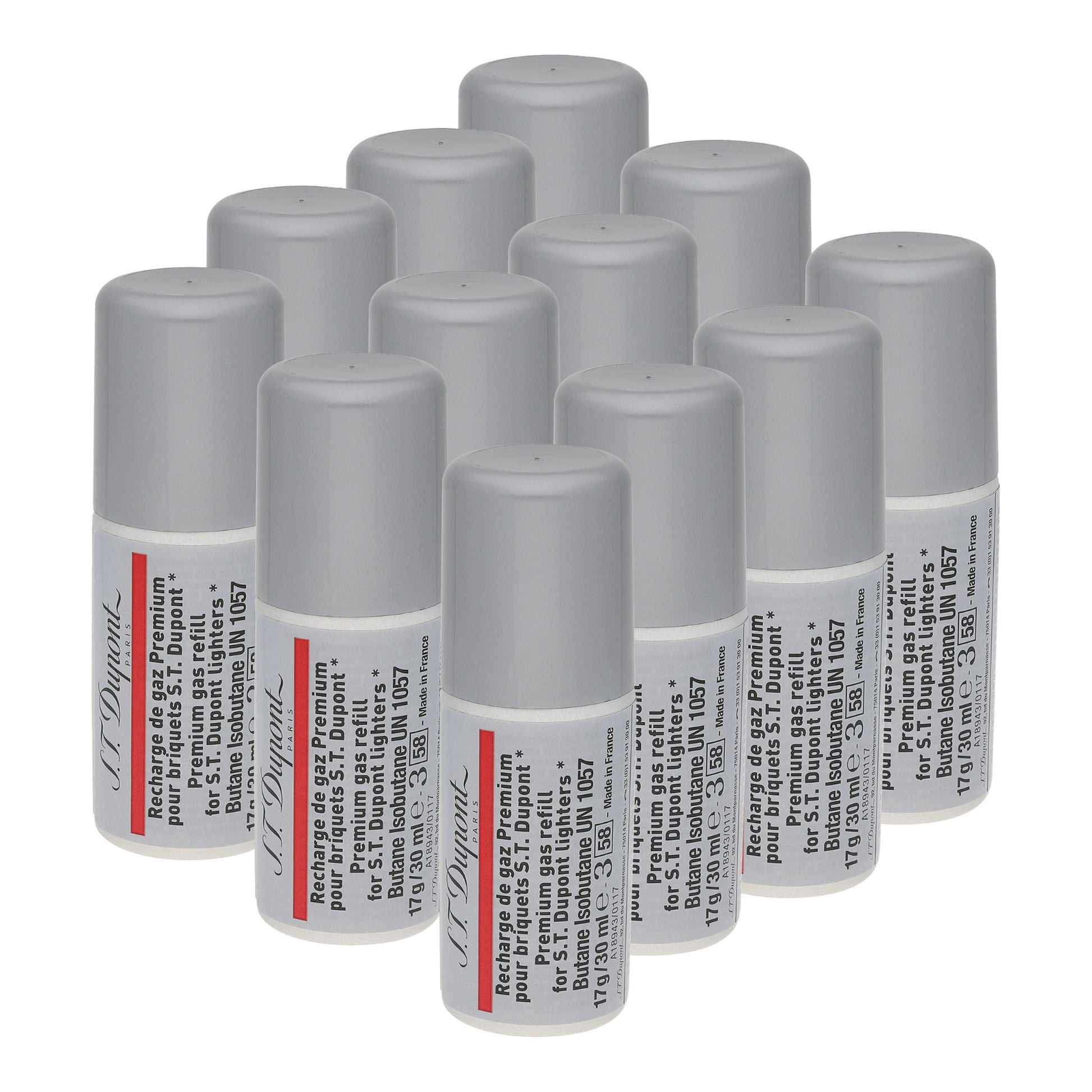 S.T. Dupont Butane Refill - Red — angle view