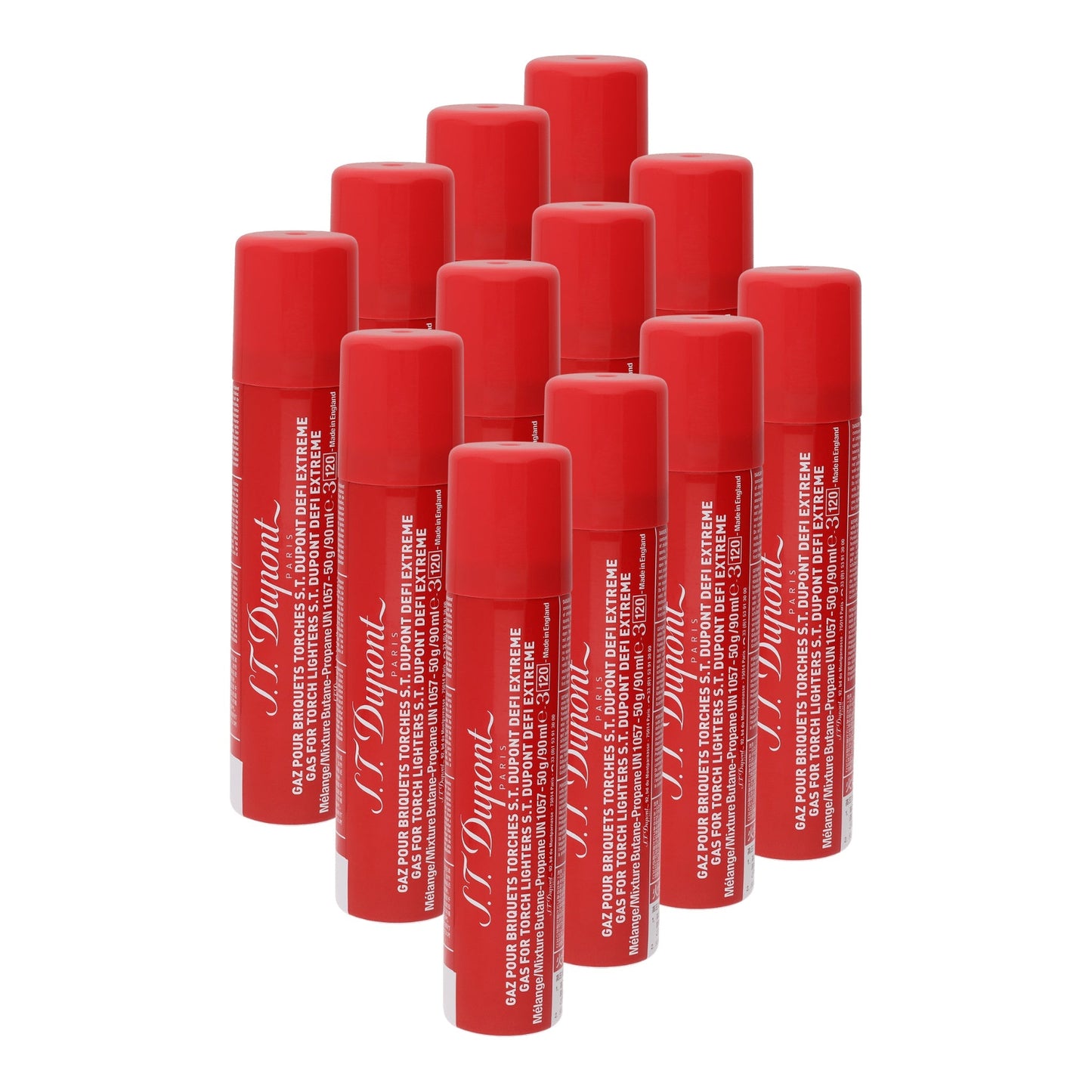 S.T. Dupont Butane Refill - Défi Extrême Red — angle view