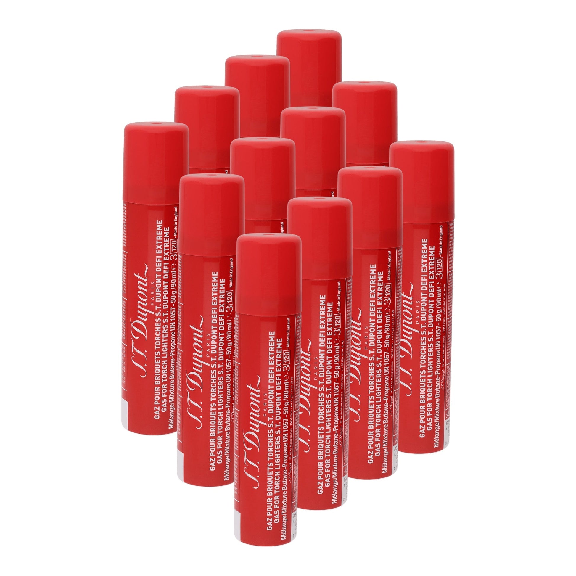 S.T. Dupont Butane Refill - Défi Extrême Red — angle view