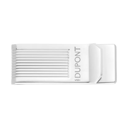 S.T. Dupont money clip, Lines, silver finish