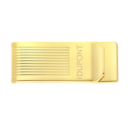 S.T. Dupont money clip, Lines, gold finish