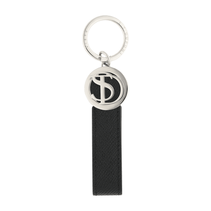 S.T. Dupont porte-clés loop cuir noir