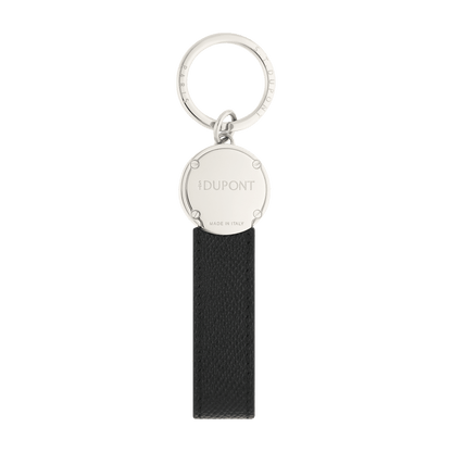 S.T. Dupont porte-clés loop cuir noir — autre vue