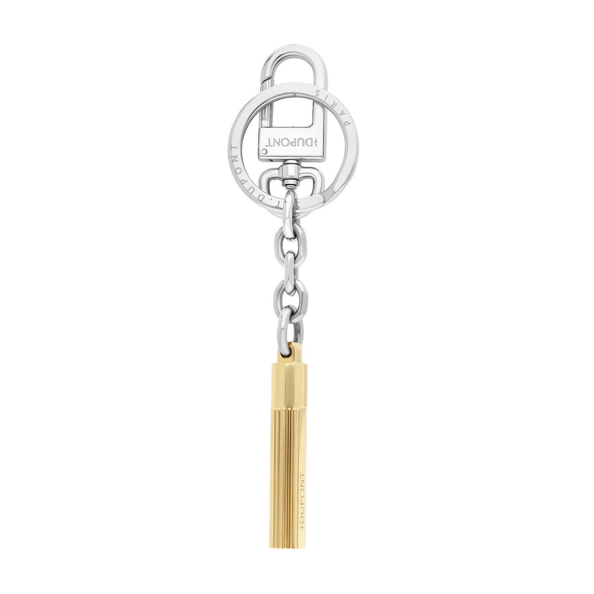 S.T. Dupont Keyring Trigger Silvery Golden