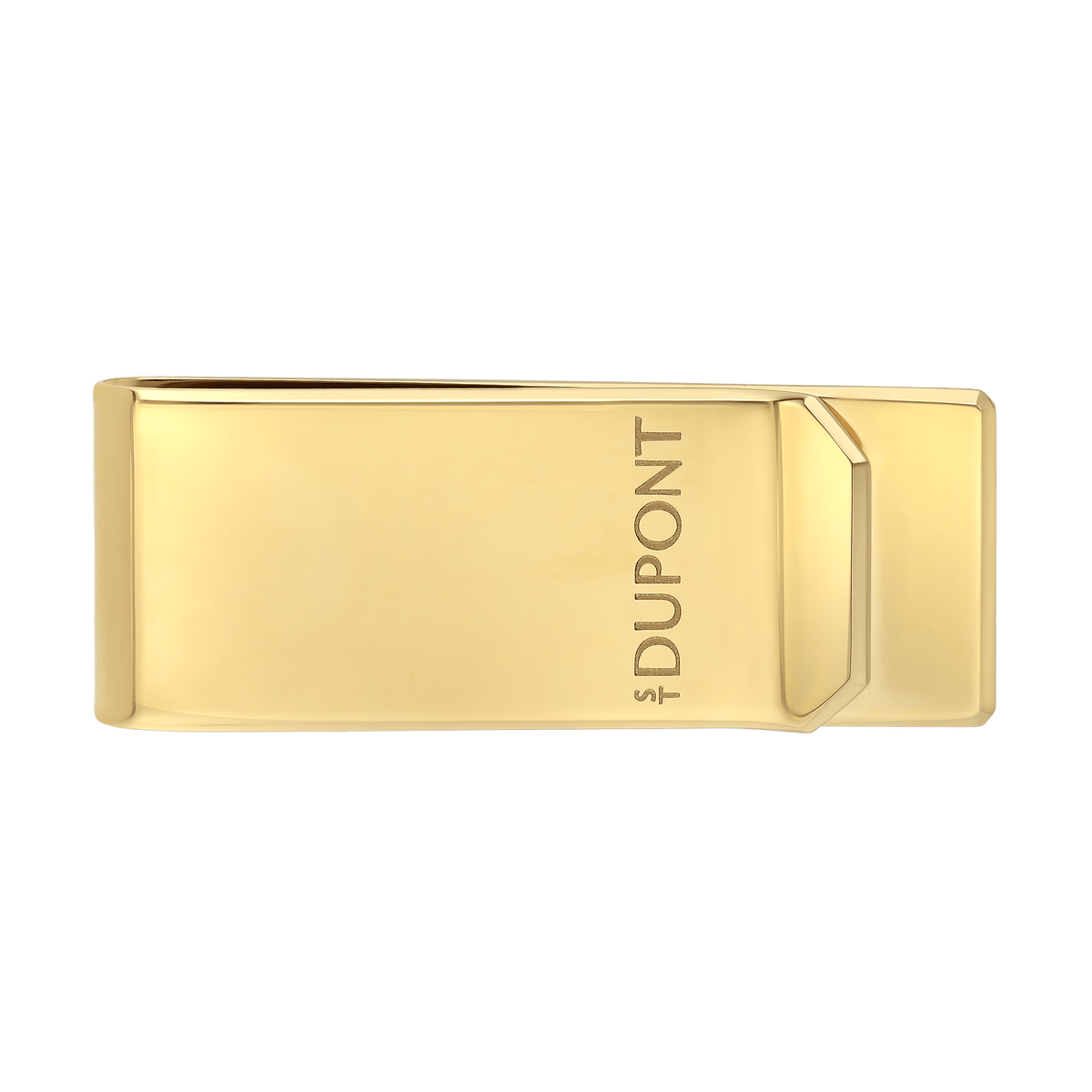 S.T. Dupont Card Holder Rect Money Clip Golden