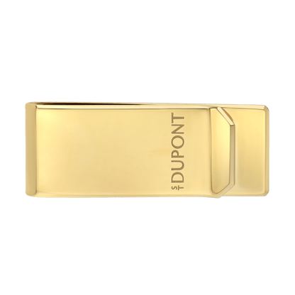 S.T. Dupont Card Holder Rect Money Clip Golden