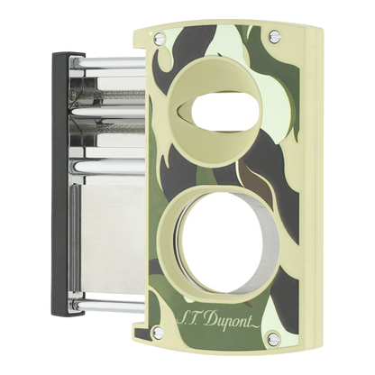 S.T. Dupont coupe-cigare - double lame camouflage kaki — vue de trois quarts