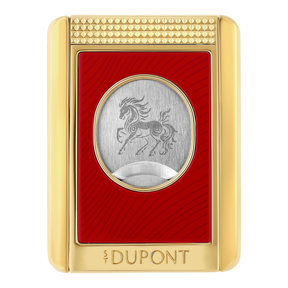 S.T. Dupont Nouvel An chinois Horse - coupe-cigare et socle