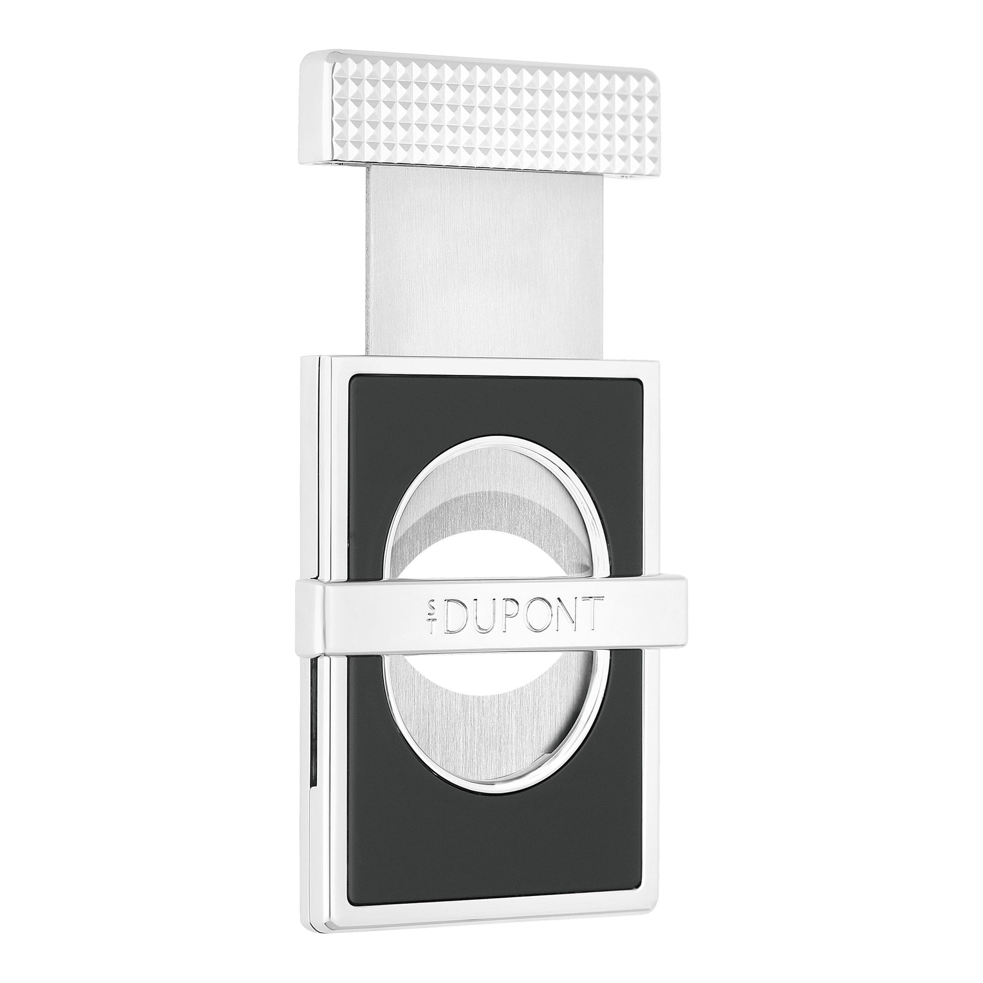 S.T. Dupont Cigar Cutter Perfect Cut Black/Chrome — angle view