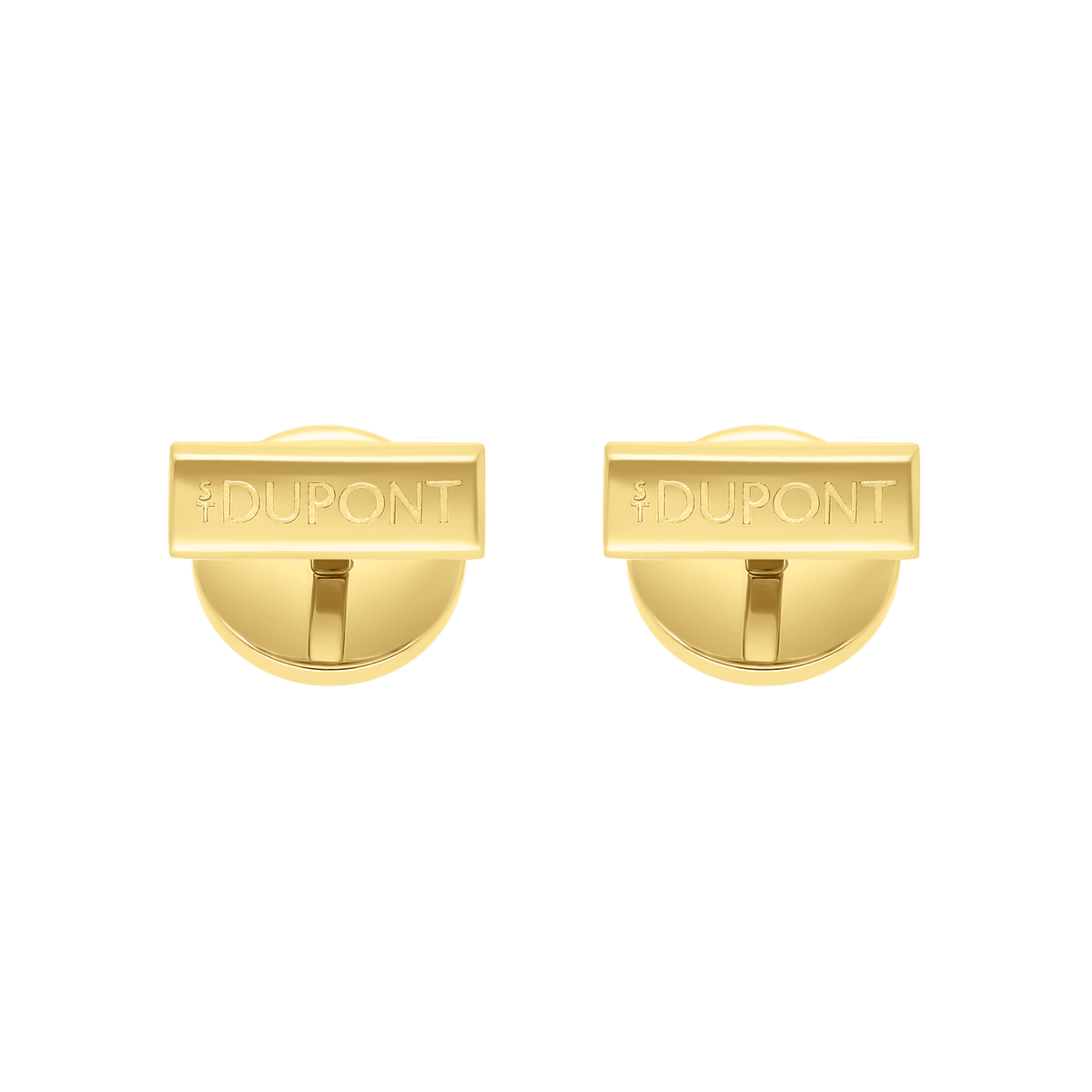 S.T. Dupont Cufflinks 1872 Golden — angle view