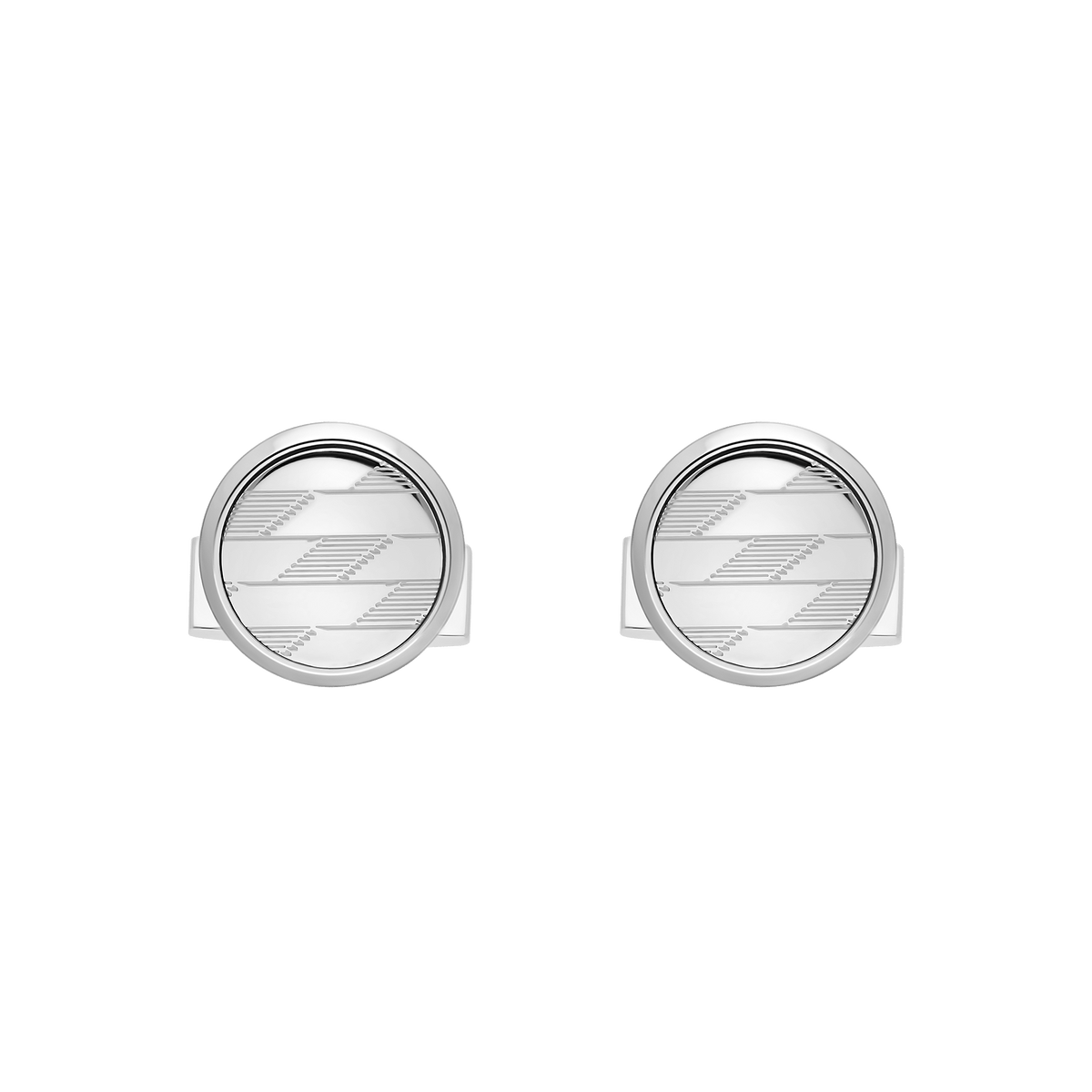 S.T. Dupont Cufflinks 1872 Chrome — angle view