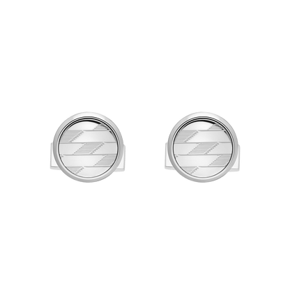S.T. Dupont Cufflinks 1872 Chrome — angle view