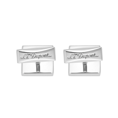 S.T. Dupont Cufflinks Square Diam Head Palladium — alternate view