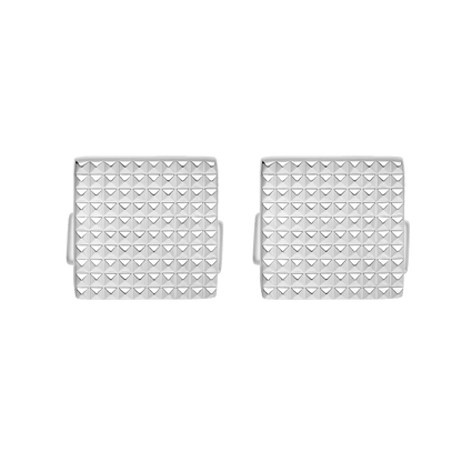 S.T. Dupont Cufflinks Square Diam Head Palladium — angle view