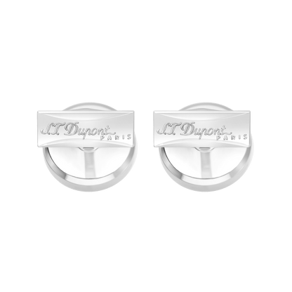 S.T. Dupont Cufflinks Round Black Palladium — alternate view