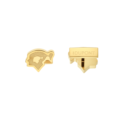 S.T. Dupont Cufflinks Golden — angle view